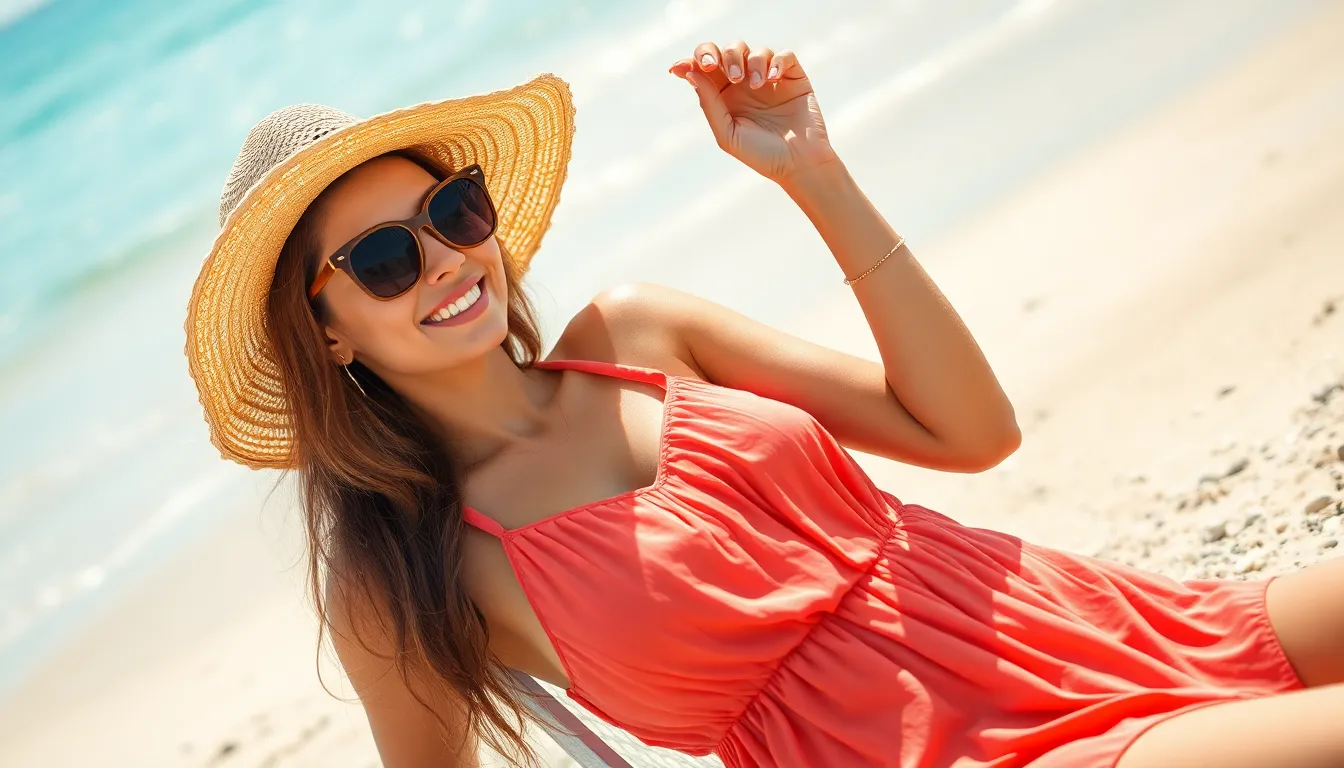 beach casual fashion